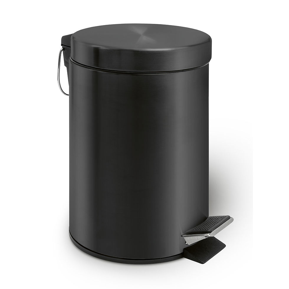 Melinda Pedal Bin 3L Black
