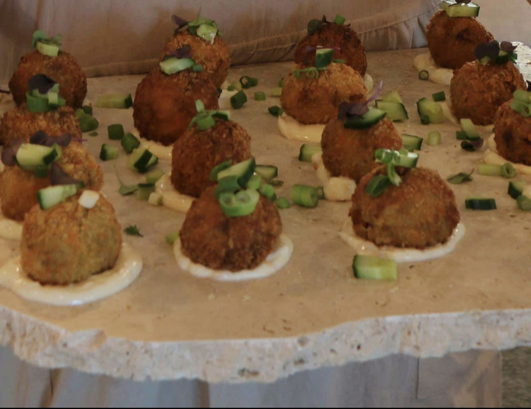 Chicken curry croquettes