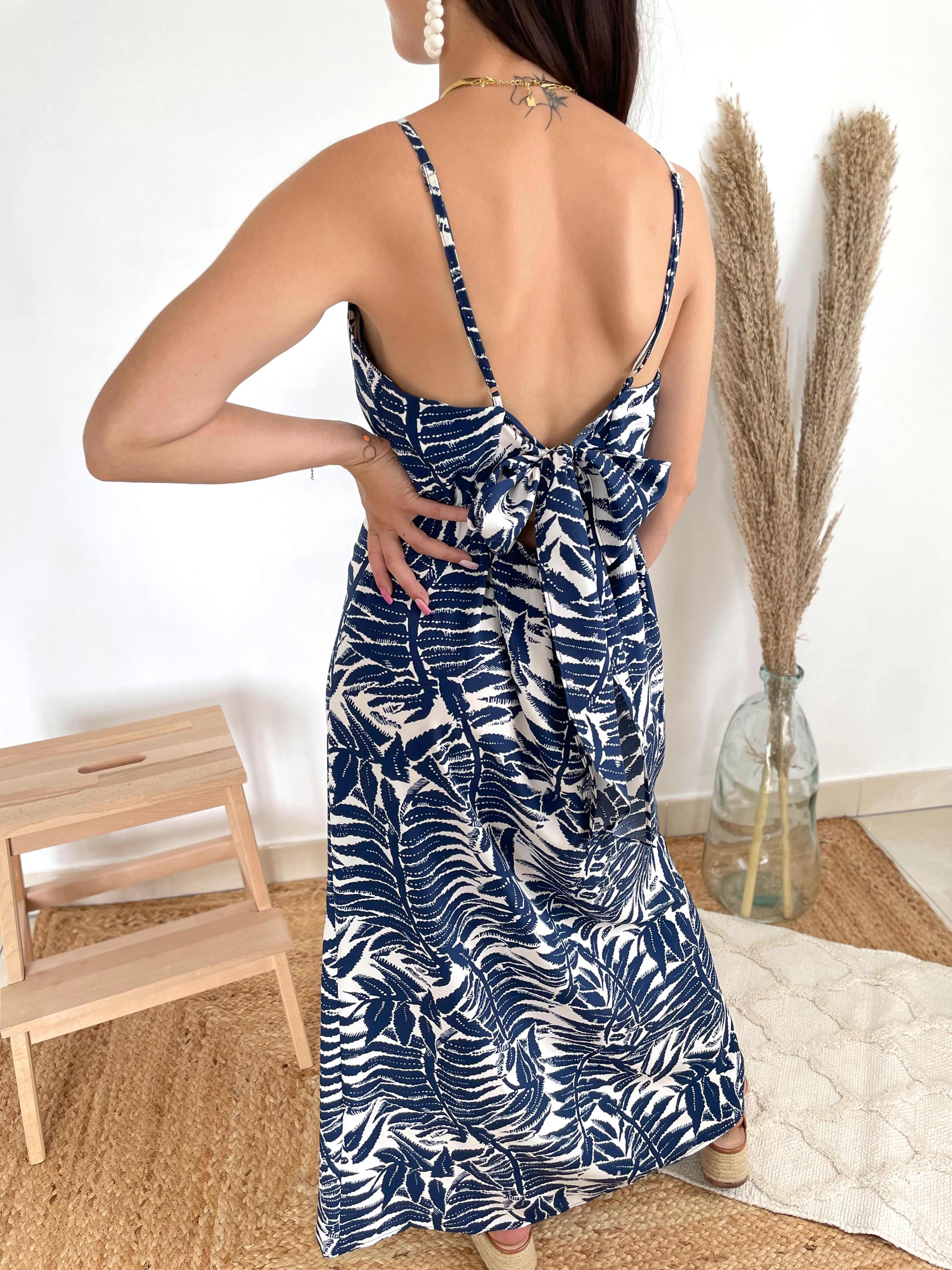 Robe longue imprimée "Selena"