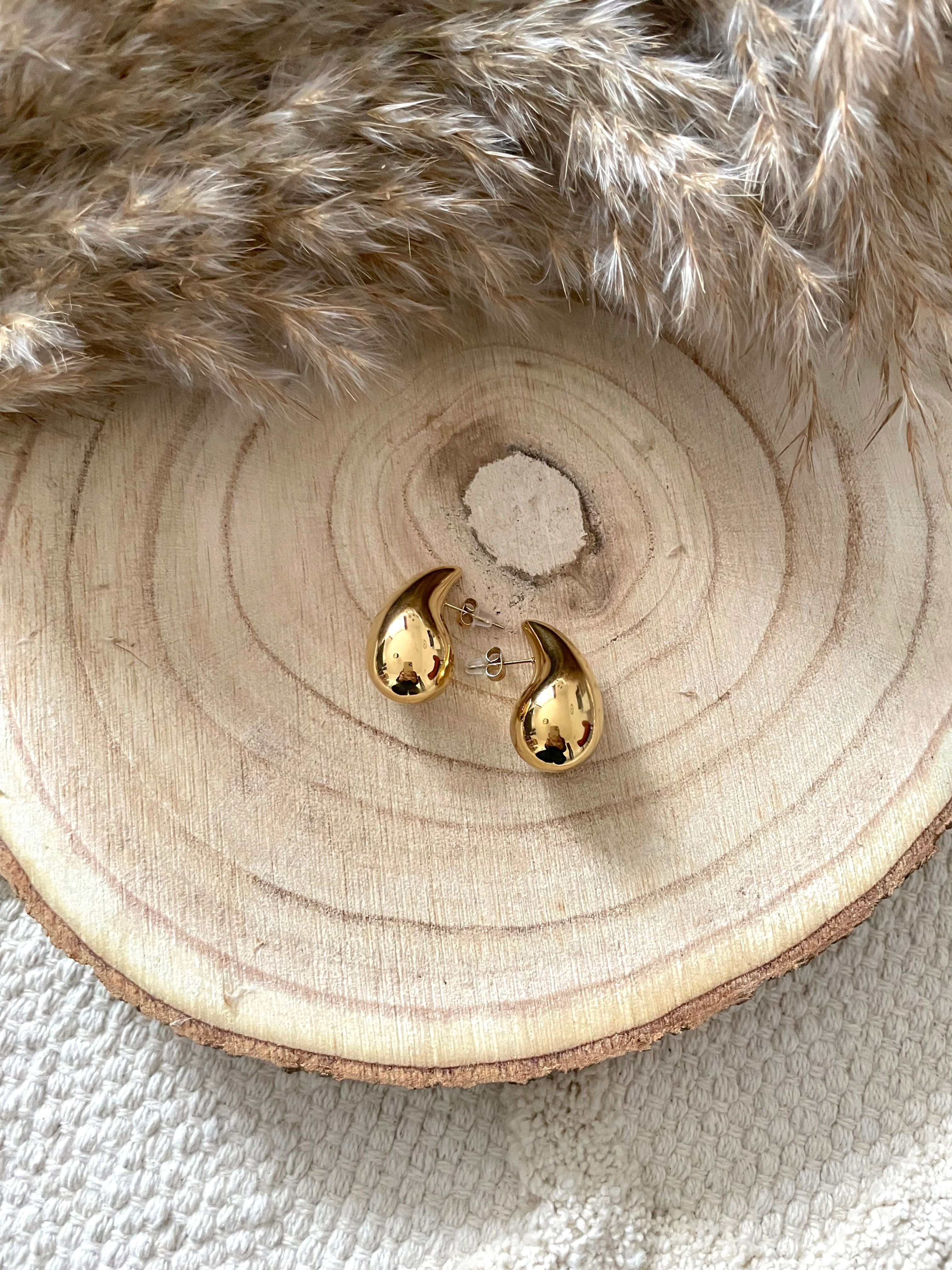 Boucles d'oreilles dorés "Drop"