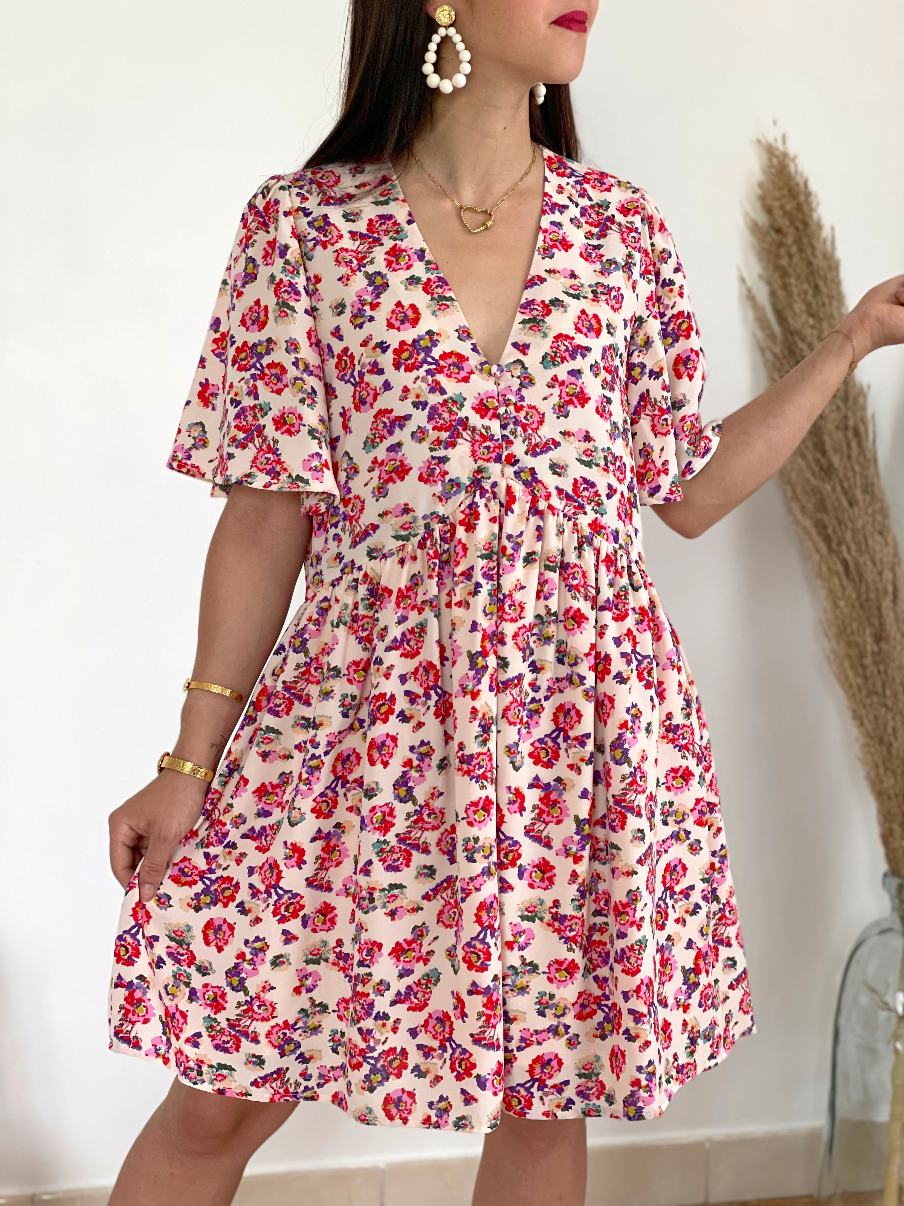 Robe babydoll fleurie "Sydney"