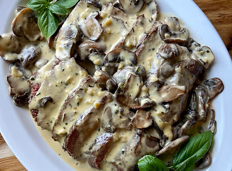 Filet Mignon with Creamy Mushroom Sauce Recipe