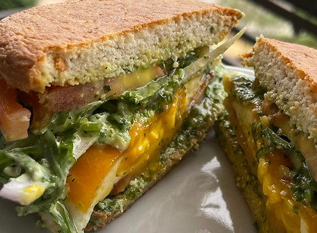 Pesto Breakfast Sandwich Recipe