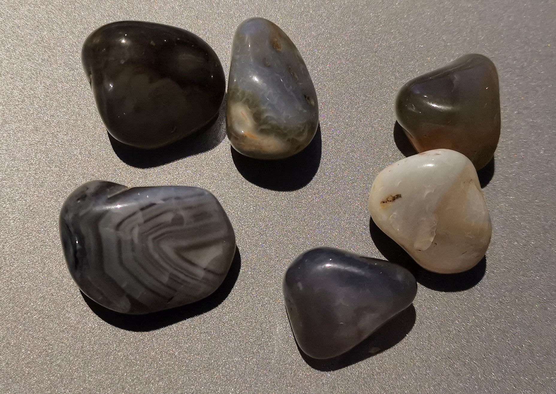 Agate Grise polie