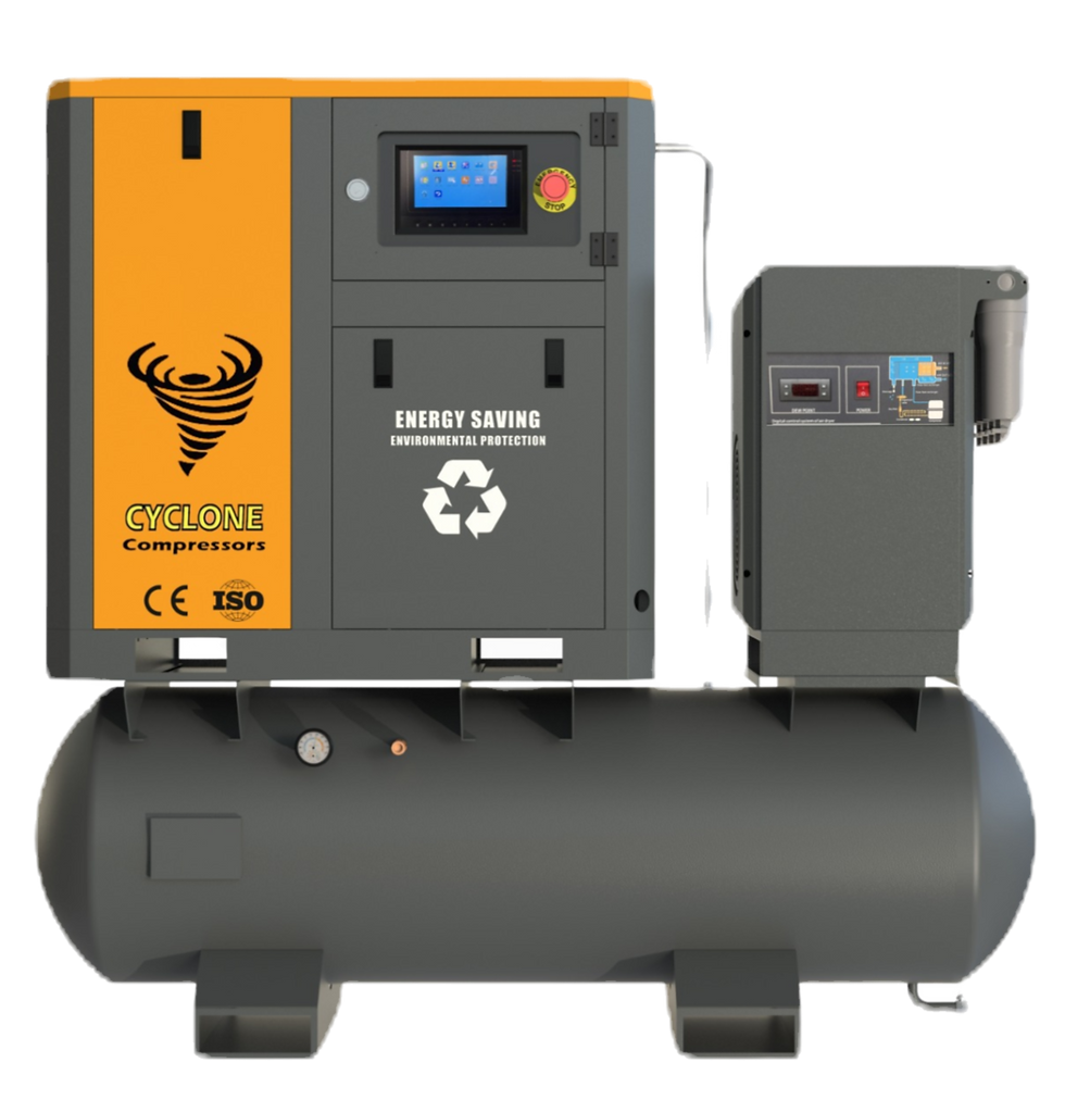 Compresor de tornillo industrial 4 en 1, potencia 7.5HP