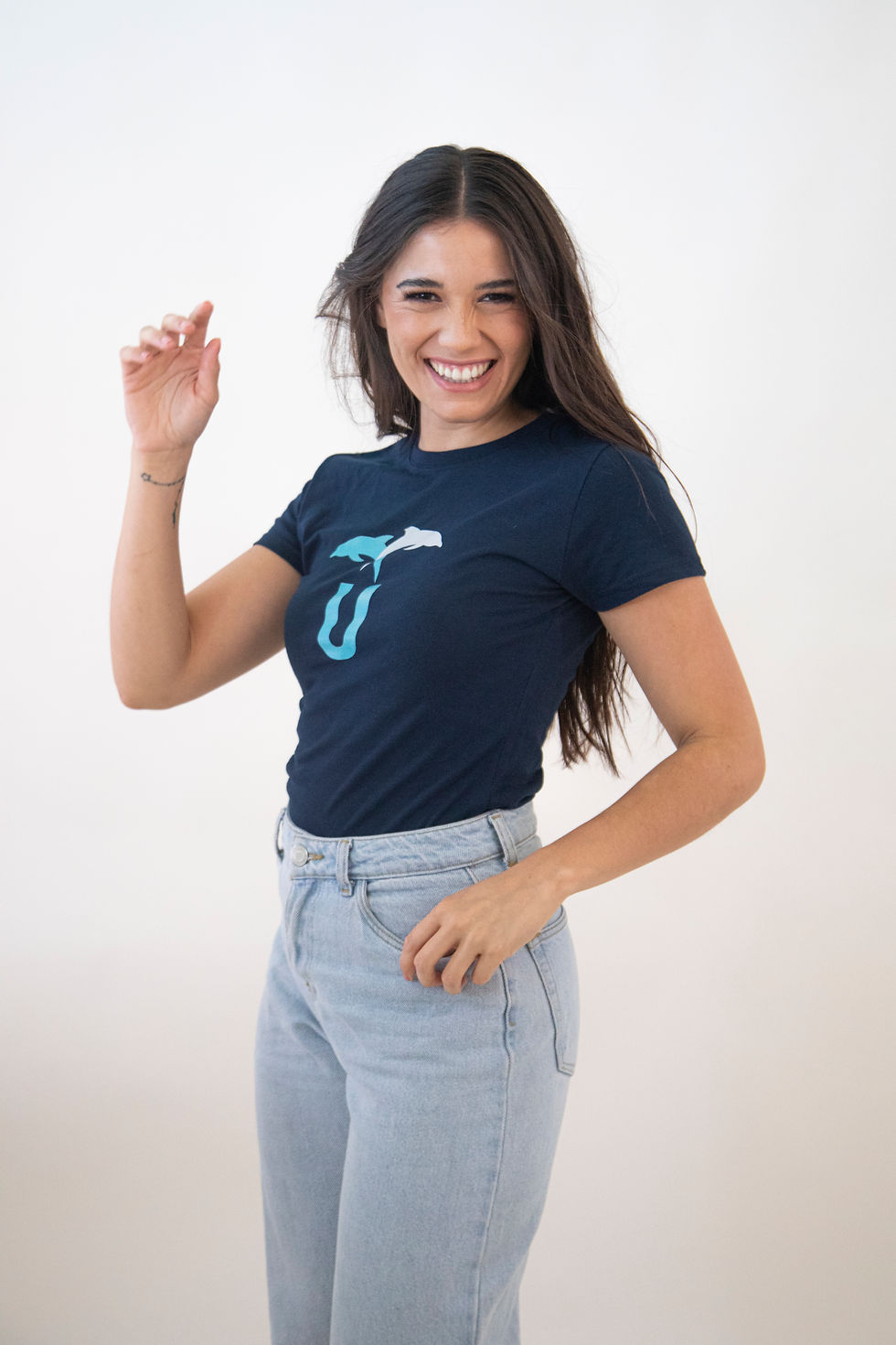 Miniatura: Playera Azul U Dama