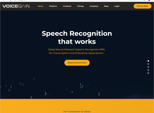 VoiceGain.ai website officially launched