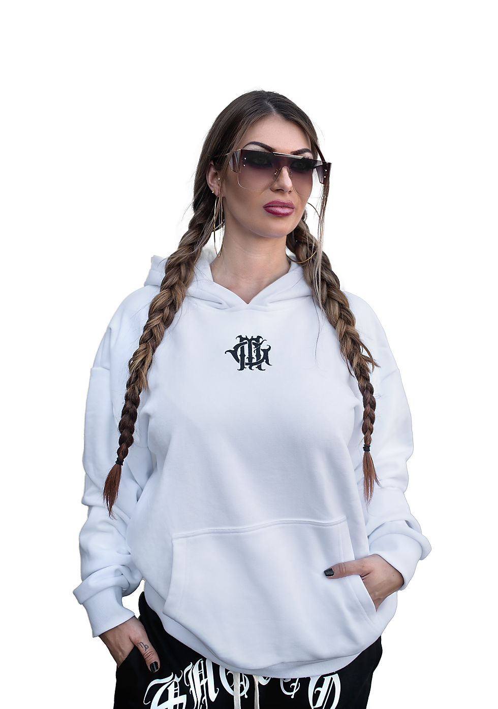 Miniatura: Sudadera Hard Life (Blanco)