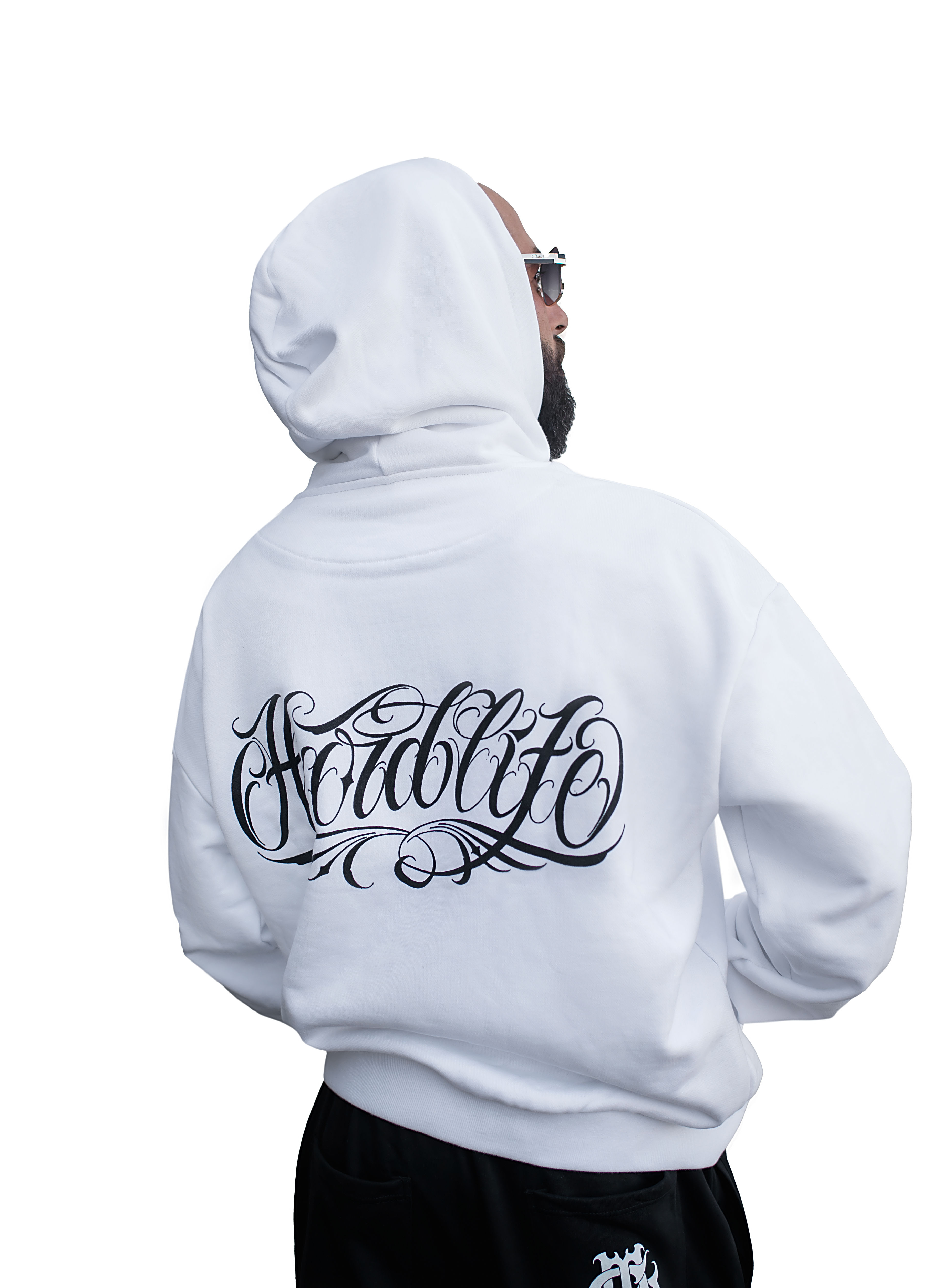 Sudadera Hard Life (Blanco)