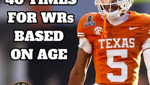 Good 40 Times For WRs Based On Age