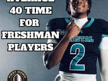 Average 40 Time For Freshman