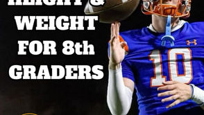 AVERAGE HEIGHT & WEIGHT FOR 8th GRADERS