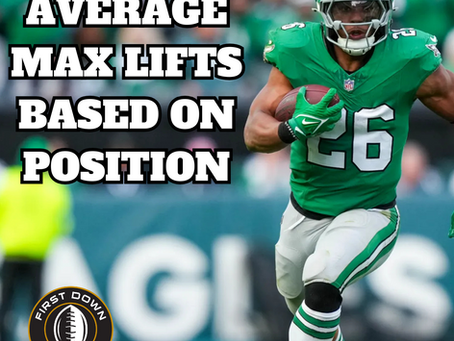 Average Max Lifts Based On Position