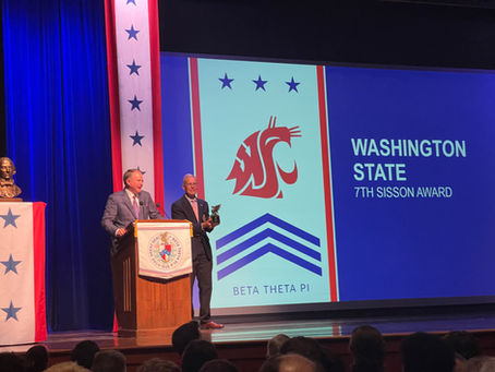 Seven Sisson's Award that's Beta WSU Swagger