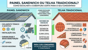 Telha Sandwich vs Telha Tradicional