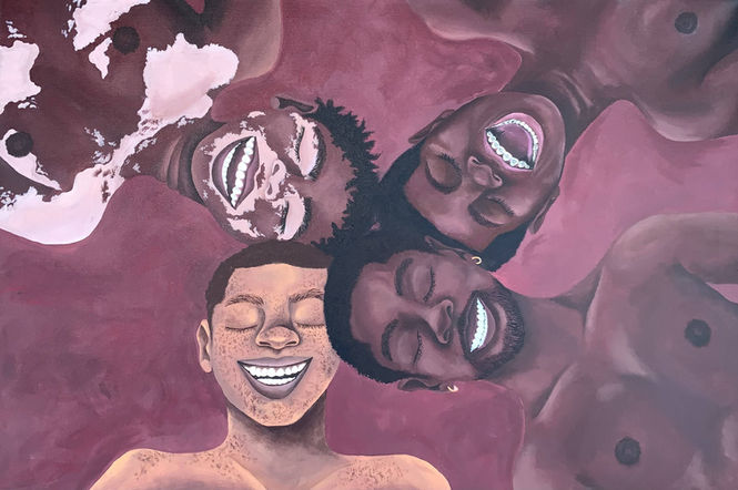 Image of "Black Boy Abundance" original painting
