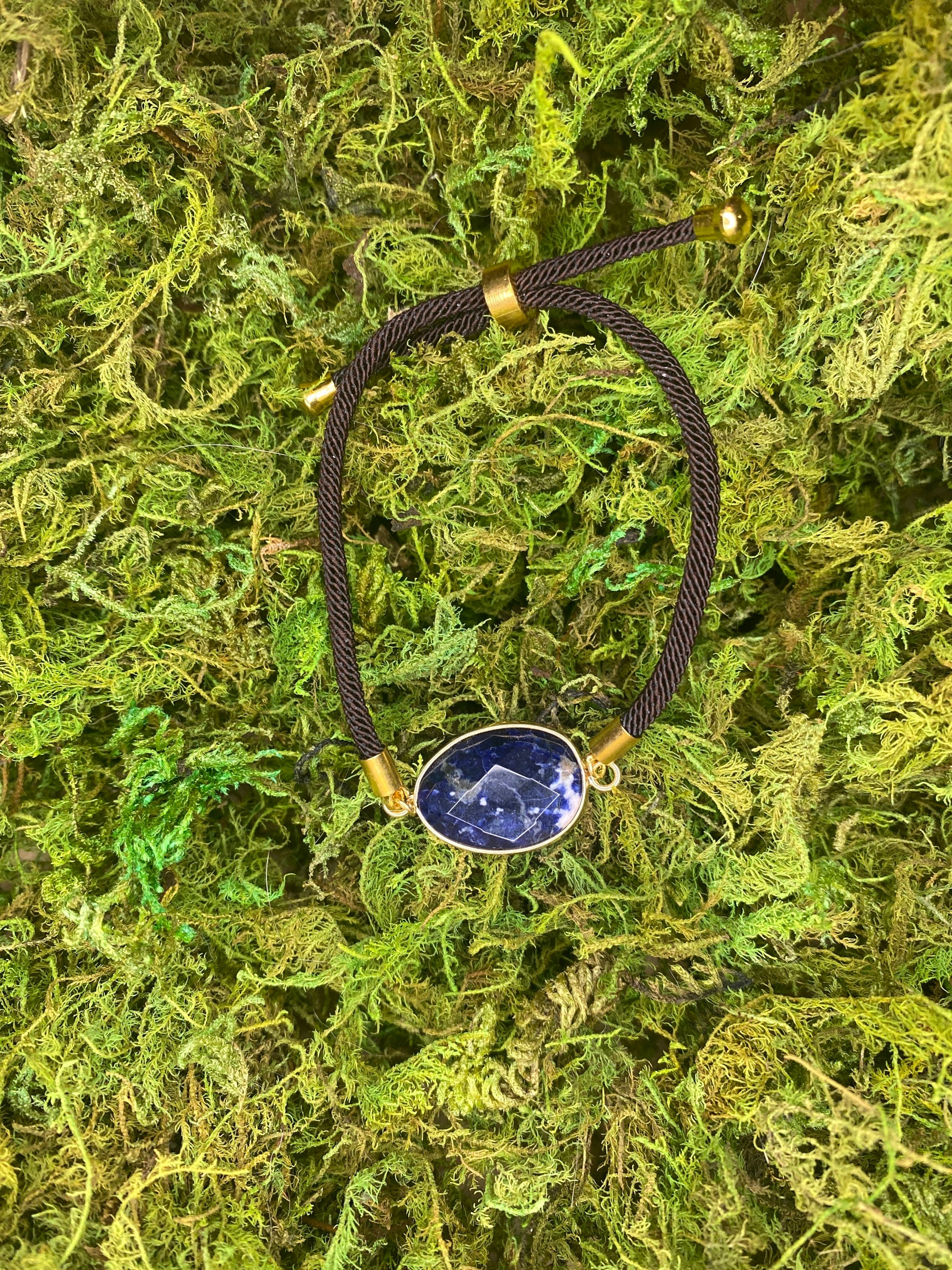 Sodalite Faceted Rope Bracelet