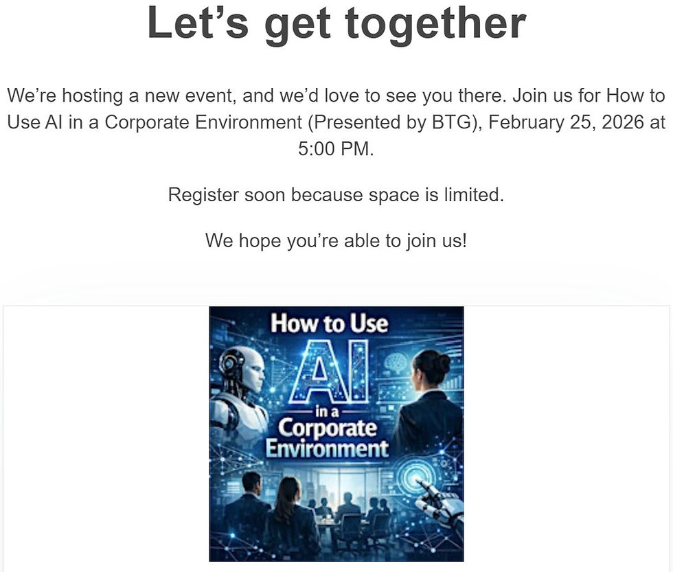 Webinar: How to Use AI in a Corporate Environment