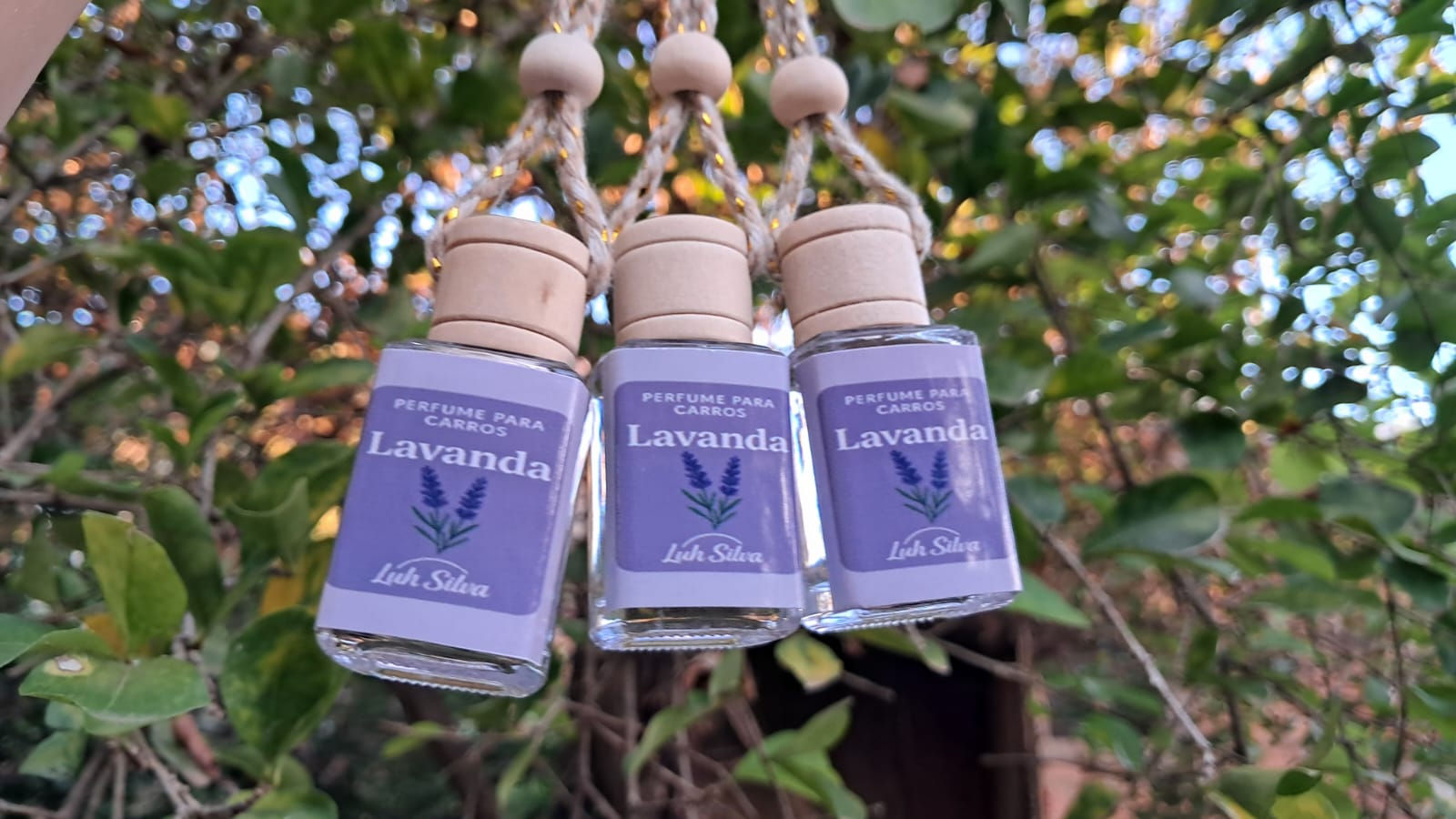 Perfume para Carro Pingente Lavanda 