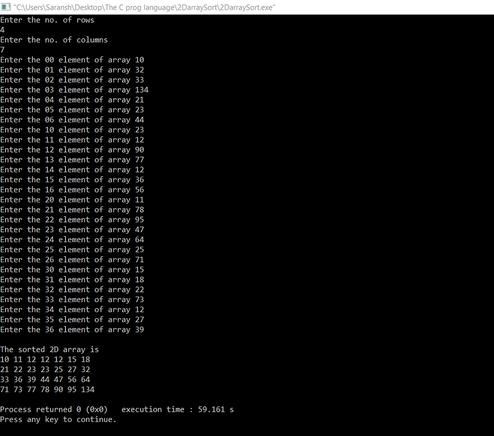 Sample INPUT/OUTPUT