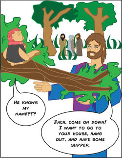 Bear-Zacchaeus and Jesus