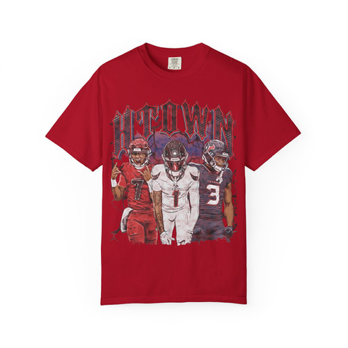 トップス Butcher Products football tee 713 H-town Football Tee – Stroud Dell Lassiter (Black, Red, Grey