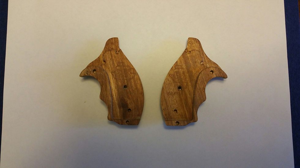 Thumbnail: S&W J-Frame - Finger Groove - Boot Grip -  African Mahogany