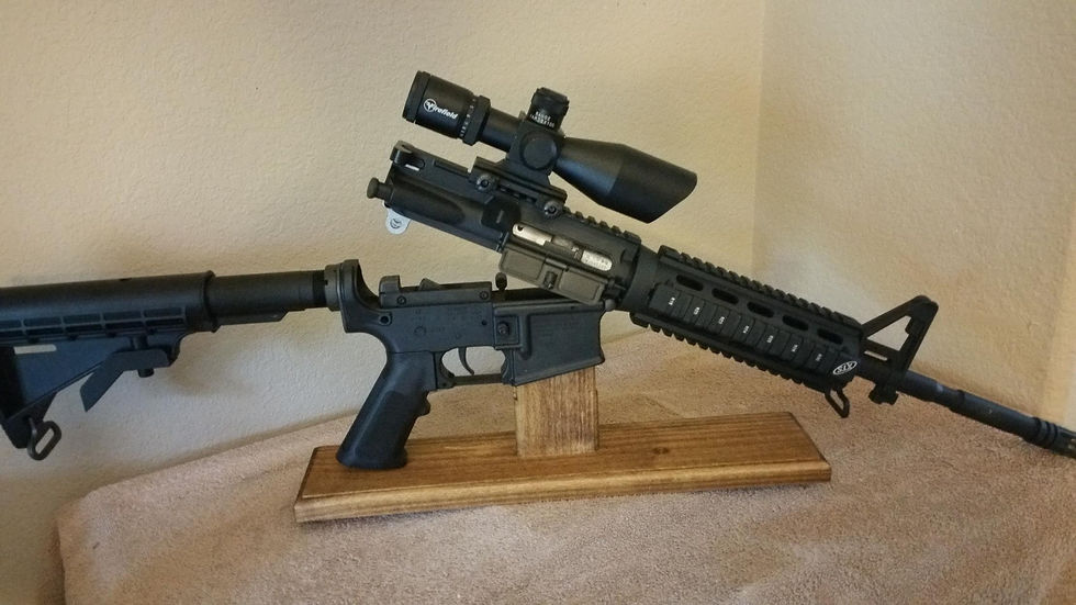 Thumbnail: AR-15 Cleaning / Display Stand (Wood Options Available)