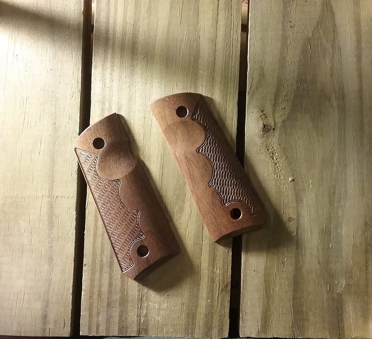 1911 Compact Size Officer Model - Walnut - TRFR - RHTC Grips