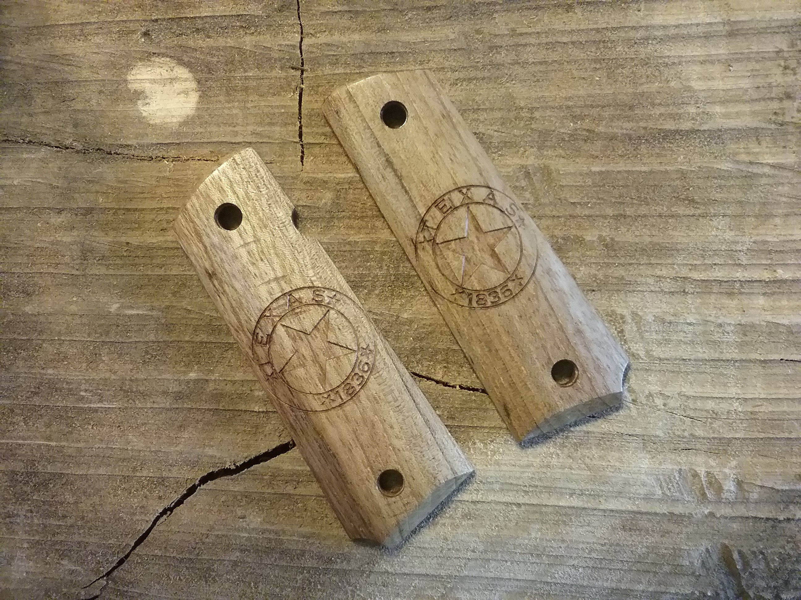 Springfield EMP 4" - Slim - Pecan -Texas 1836 Star - Grips