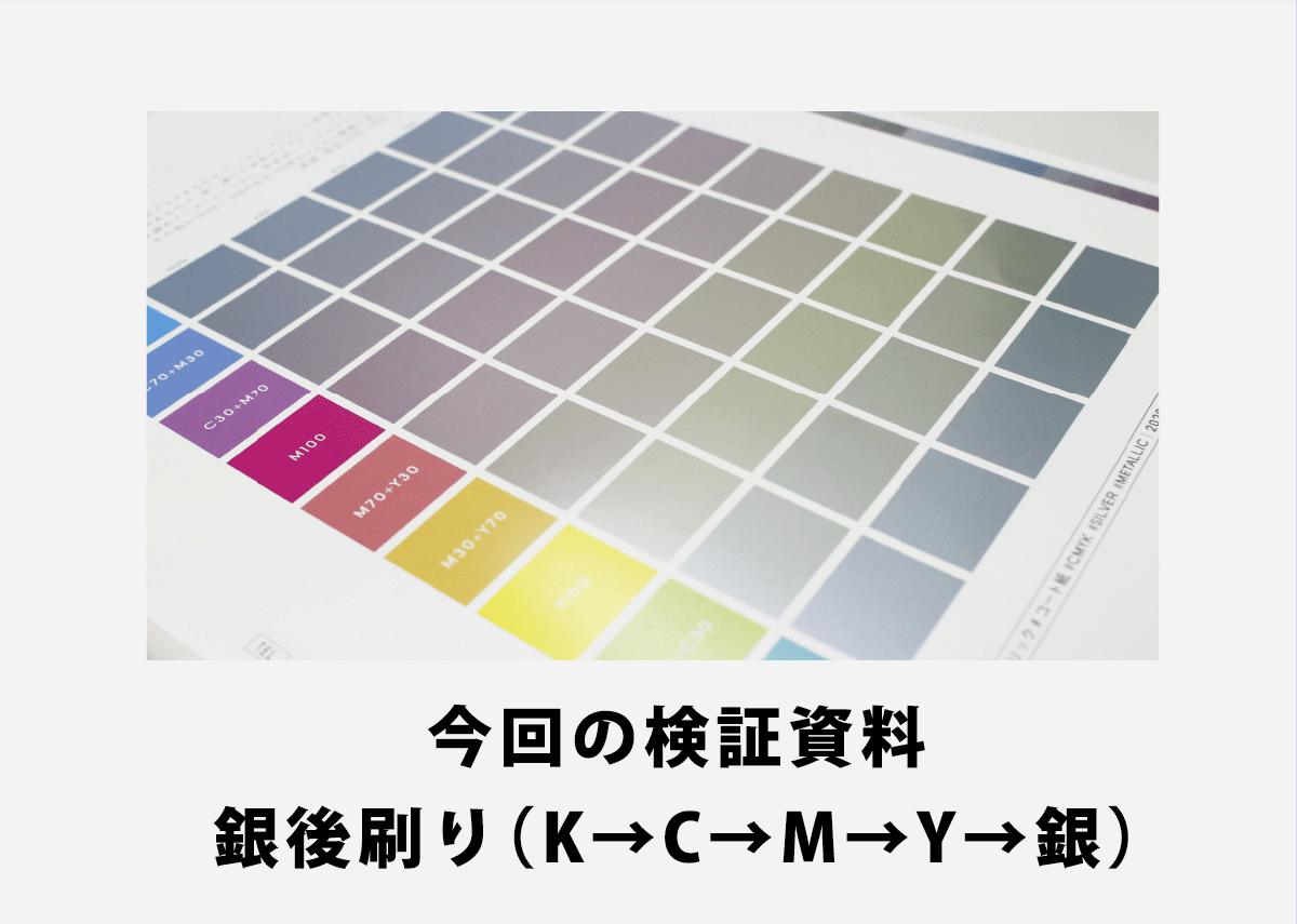 銀インキ後刷り