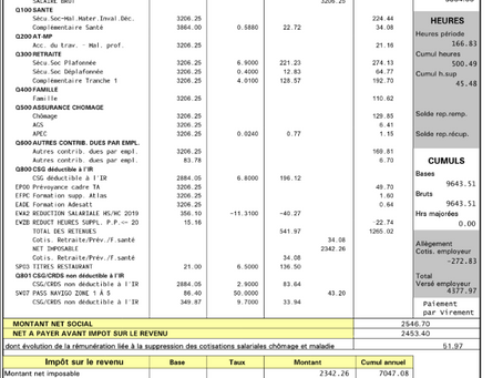 Learn to Read Your French Payslip