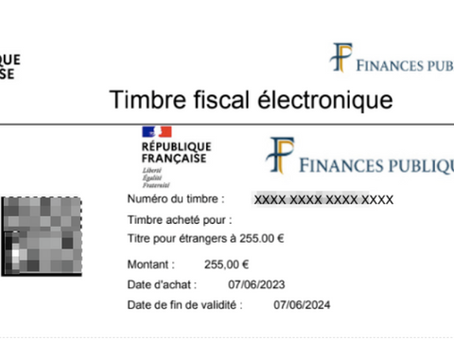 What is a Timbre Fiscal and how do I pay for it?