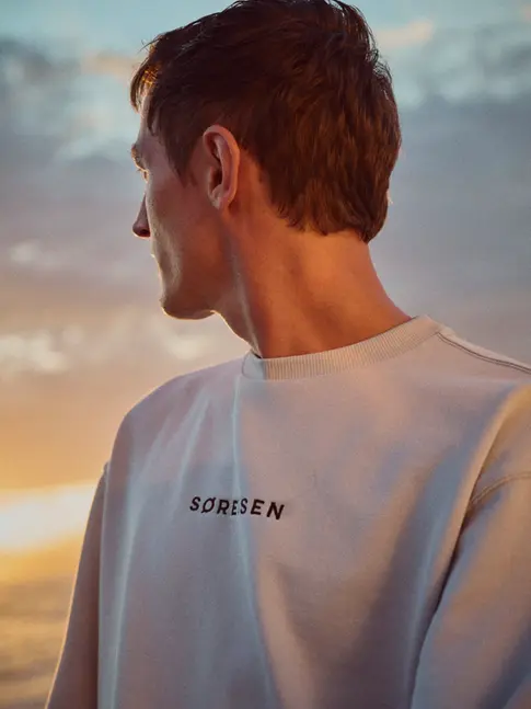 European made sweatshirt for male crew on luxury superyacht
