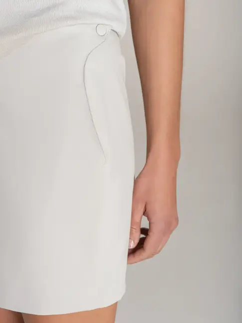 Women’s pencil skirt for superyacht stewardess uniform with side snap detail