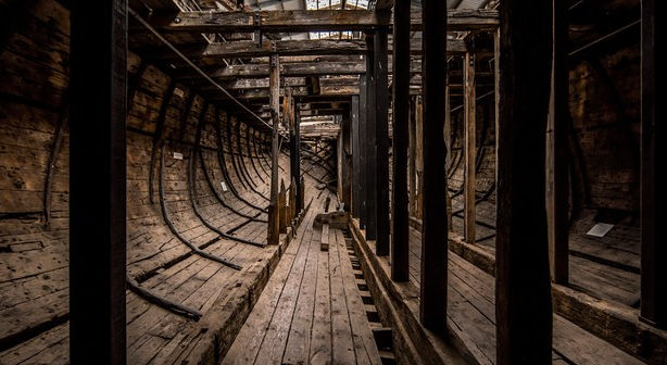 Edwin Fox last surviving convict ship. Heritage centre Picton New Zealand