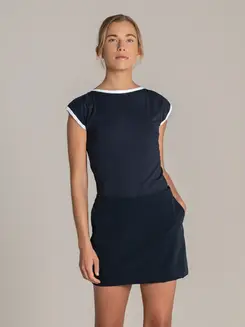 Women’s Cotton Yacht Crew T-Shirt with Boat Neckline