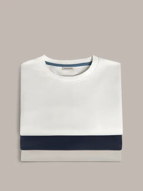 Comfortable midweight sweatshirt for male superyacht crew wear
