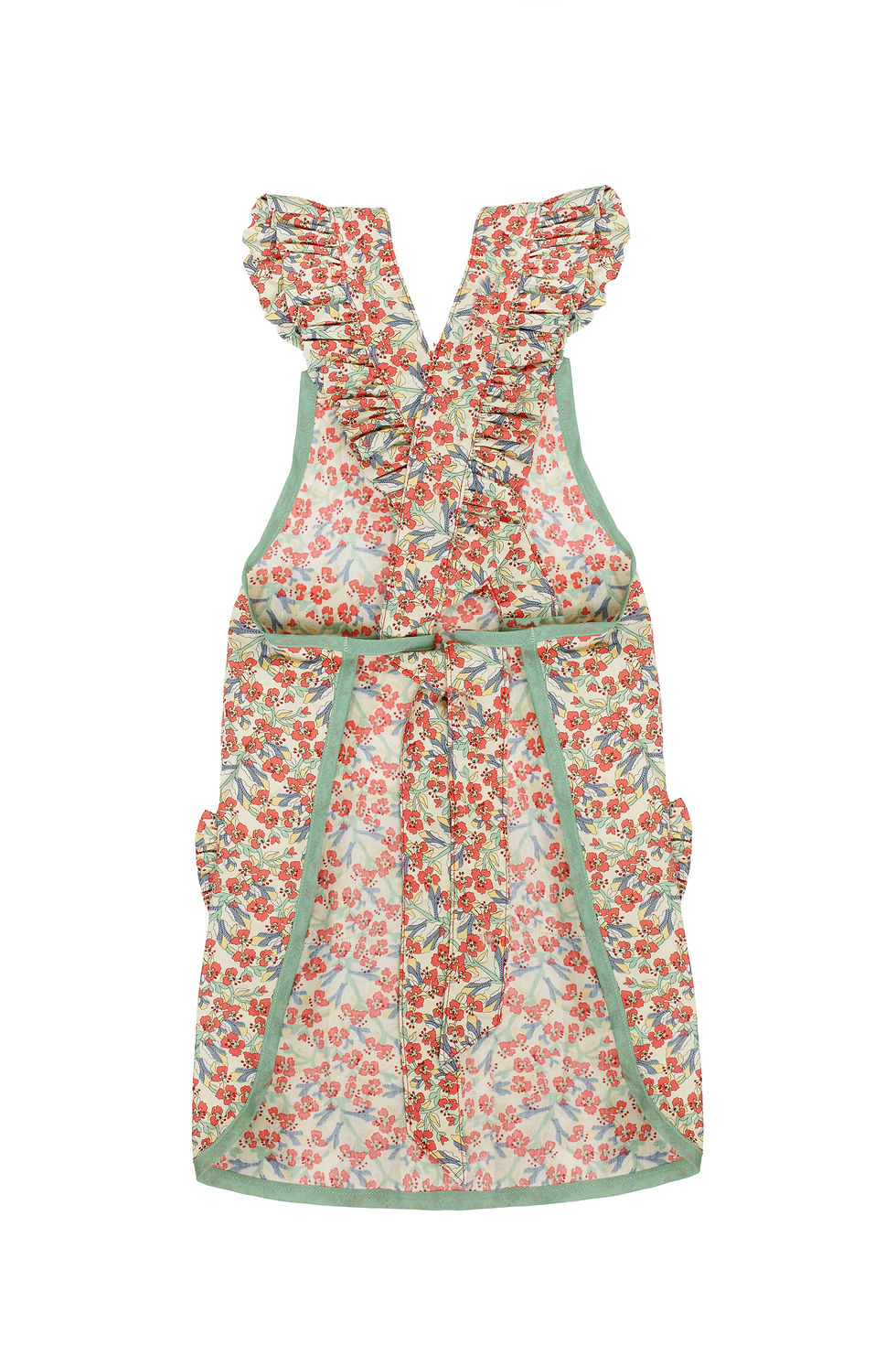 Thumbnail: Mini Full Frill Apron in Printed Cotton
