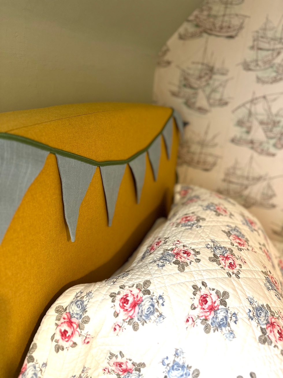 Thumbnail: Bunting in Blue Linen