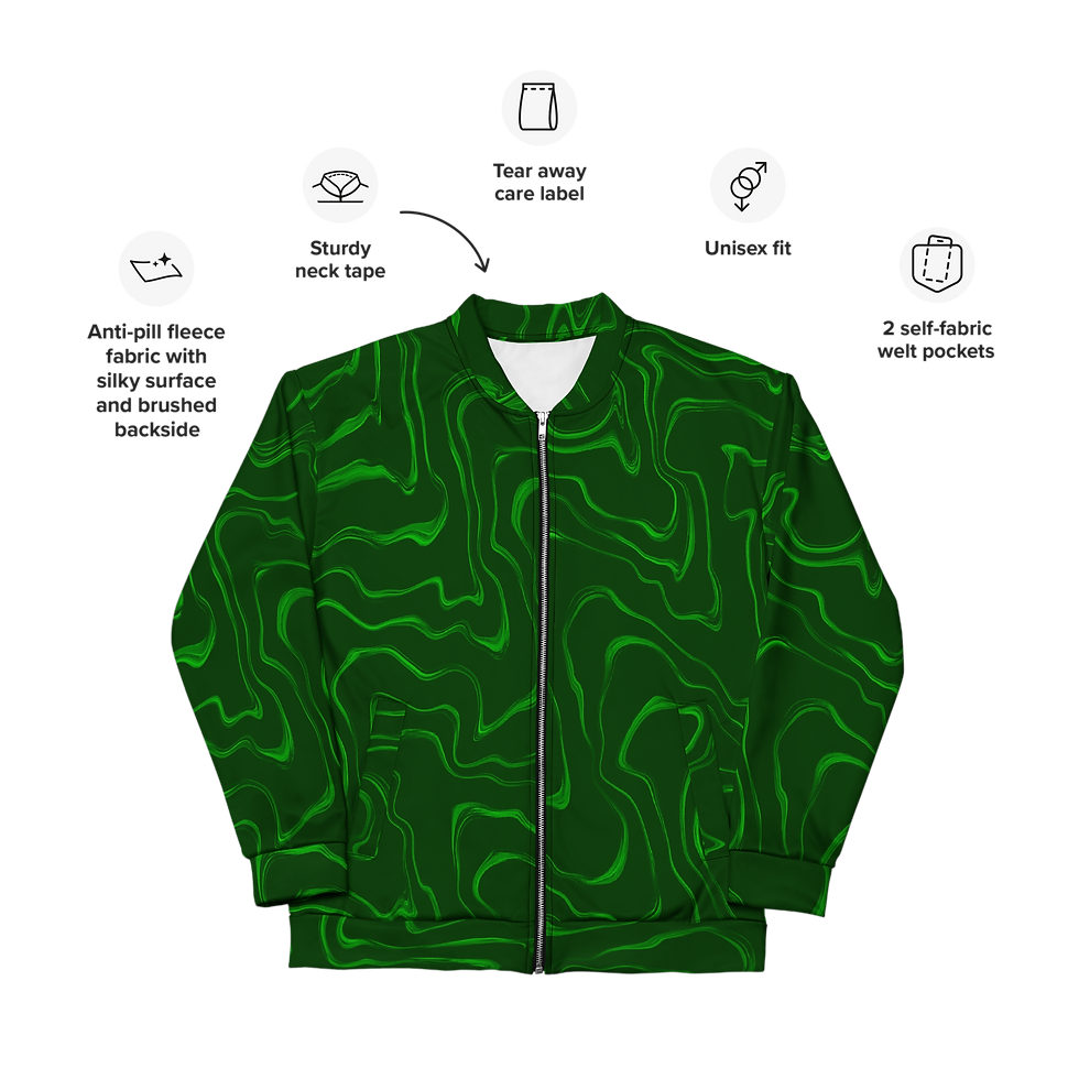 Thumbnail: Green Wave | Bomber Jacket