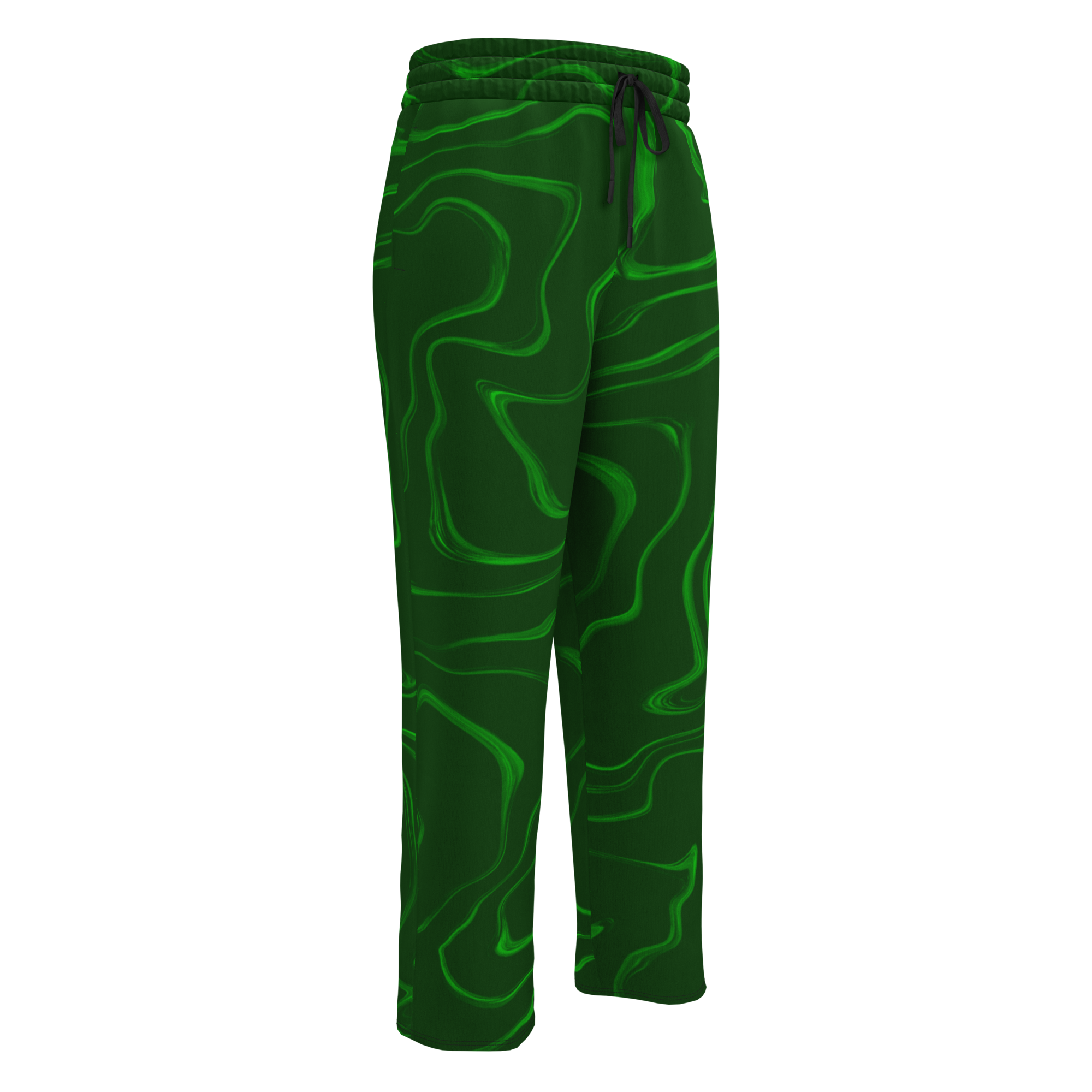 Green Wave | Wide-Leg Joggers