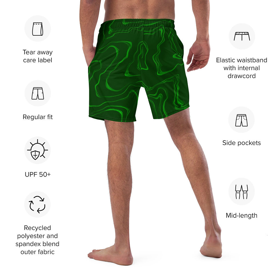 Thumbnail: Green Wave Recycled Swim Trunks