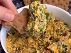 Dip de espinacas y aceitunas