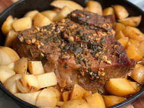 Carne al horno con papas