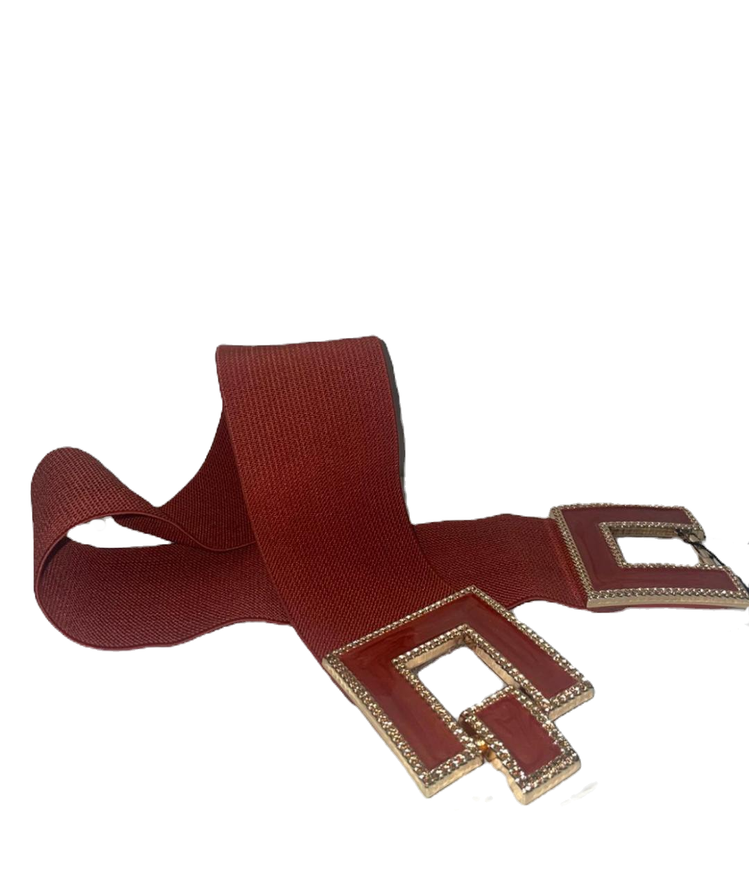 Ceinture élastique boucle dorée