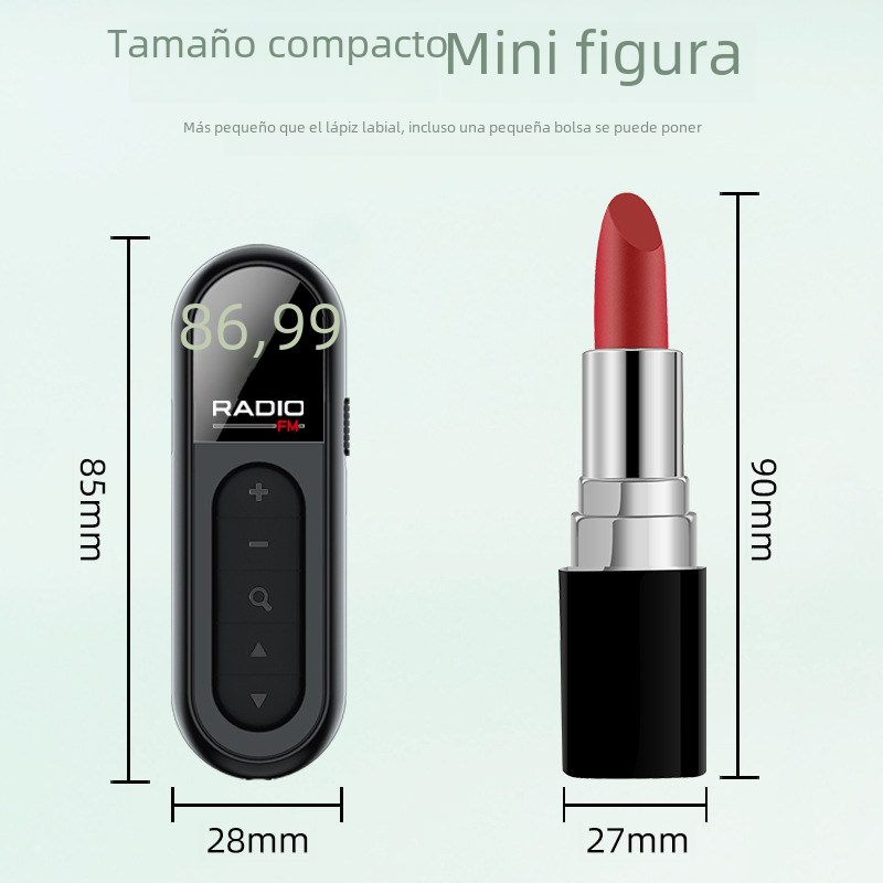 Miniatura: 2023 New Mini FM Radio with Rechargeable Clip