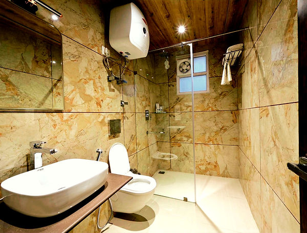 Kasauli Hotel bathrooms