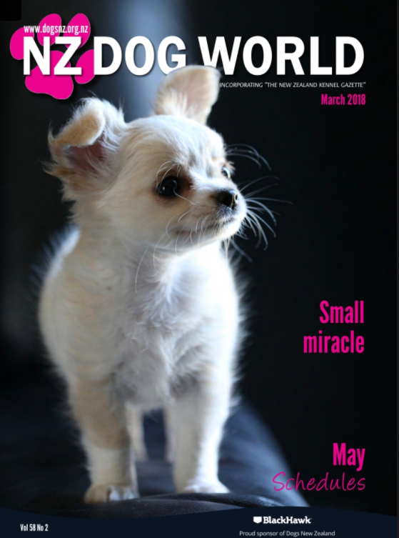 Dog World Magazine feature and cover