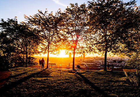 coucher de soleil à Lyon